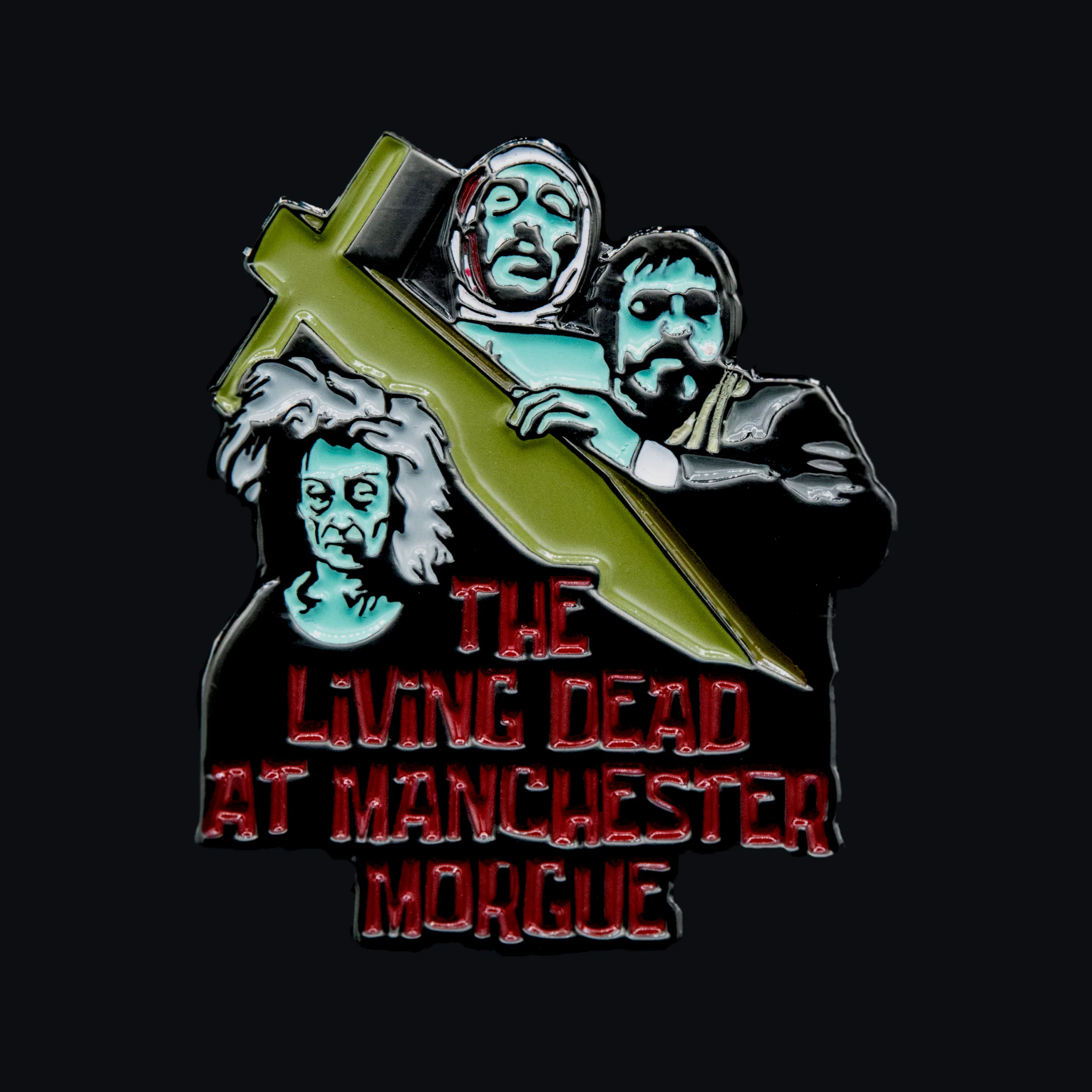Living Dead at Manchester Morgue Enamel Pin - Synapse Films Exclusive - Image 2