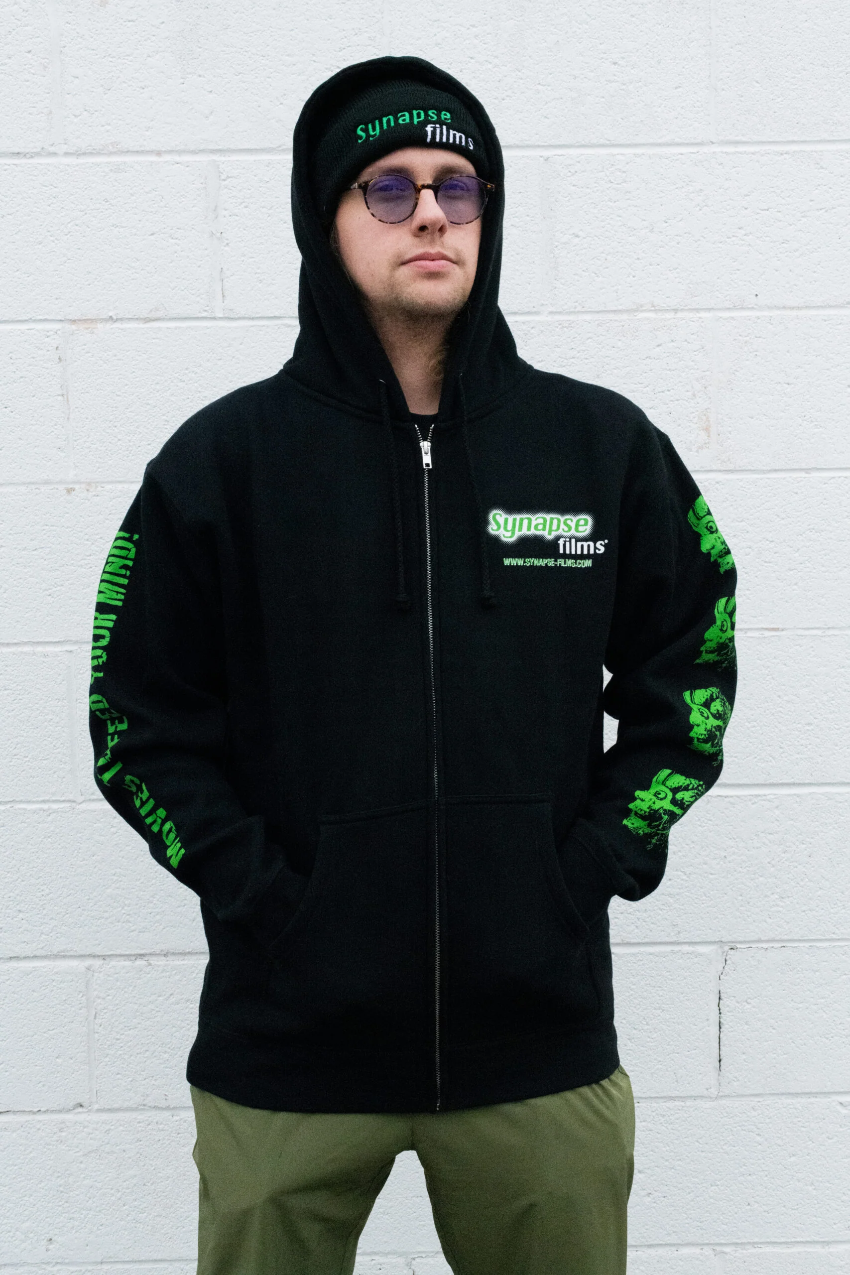 Deluxe Synapse Hoodie With Designs on Sleeves - Image 5